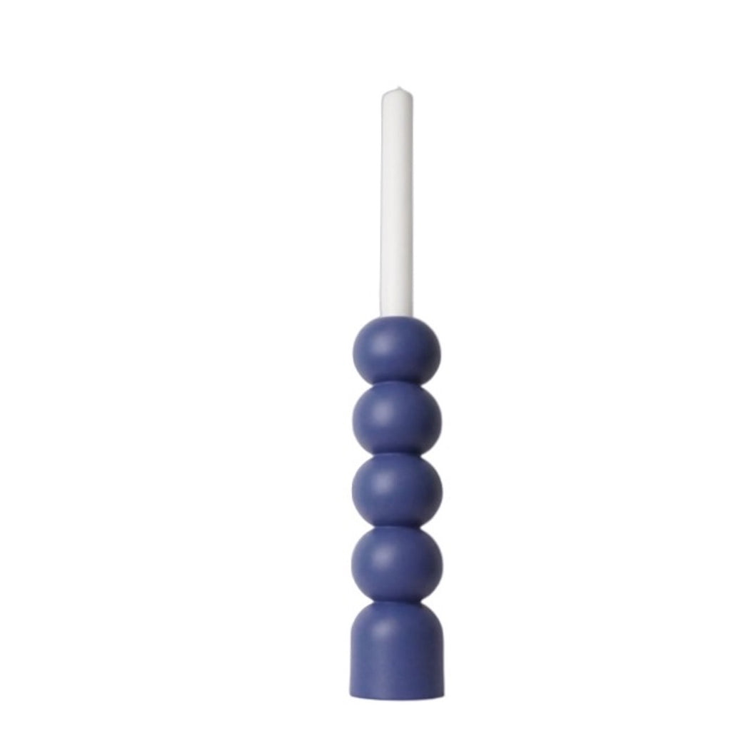 LEMON LILY Candleholder 3-in-1 high Multifunctional 3-in-1 (dinner, tea, pillar candles) Blue