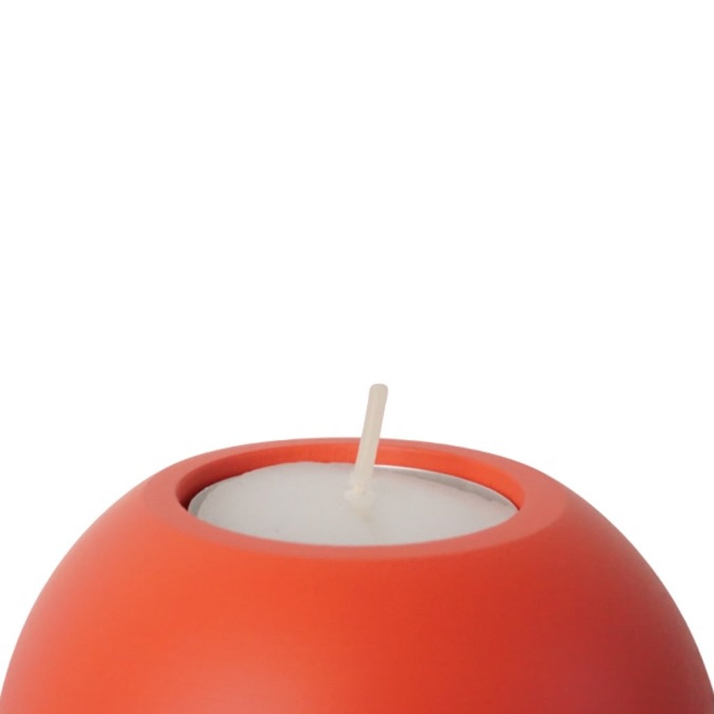 LEMON LILY Candleholder 3-in-1 high Multifunctional 3-in-1 (dinner, tea, pillar candles) Coral red