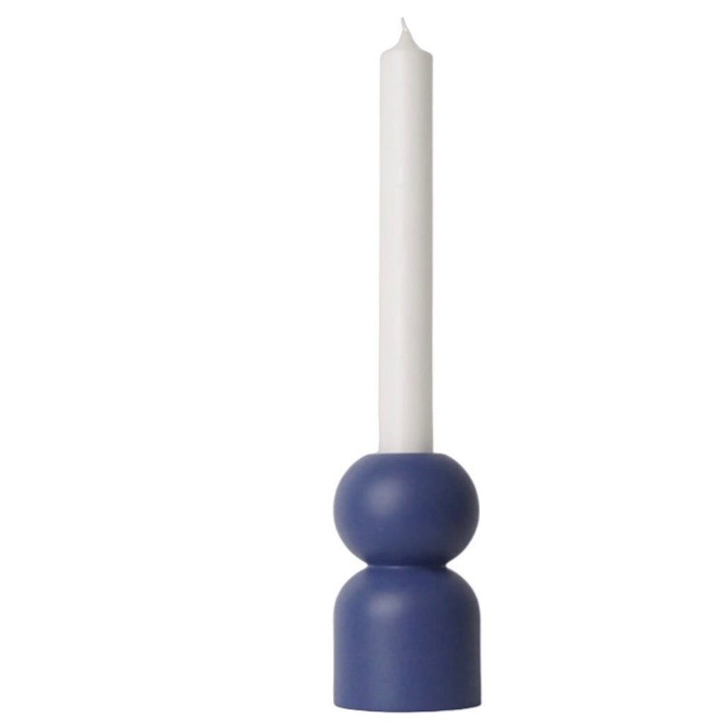 LEMON LILY Candleholder 3-in-1 low Multifunctional 3-in-1 (dinner, tea, pillar candles) Blue