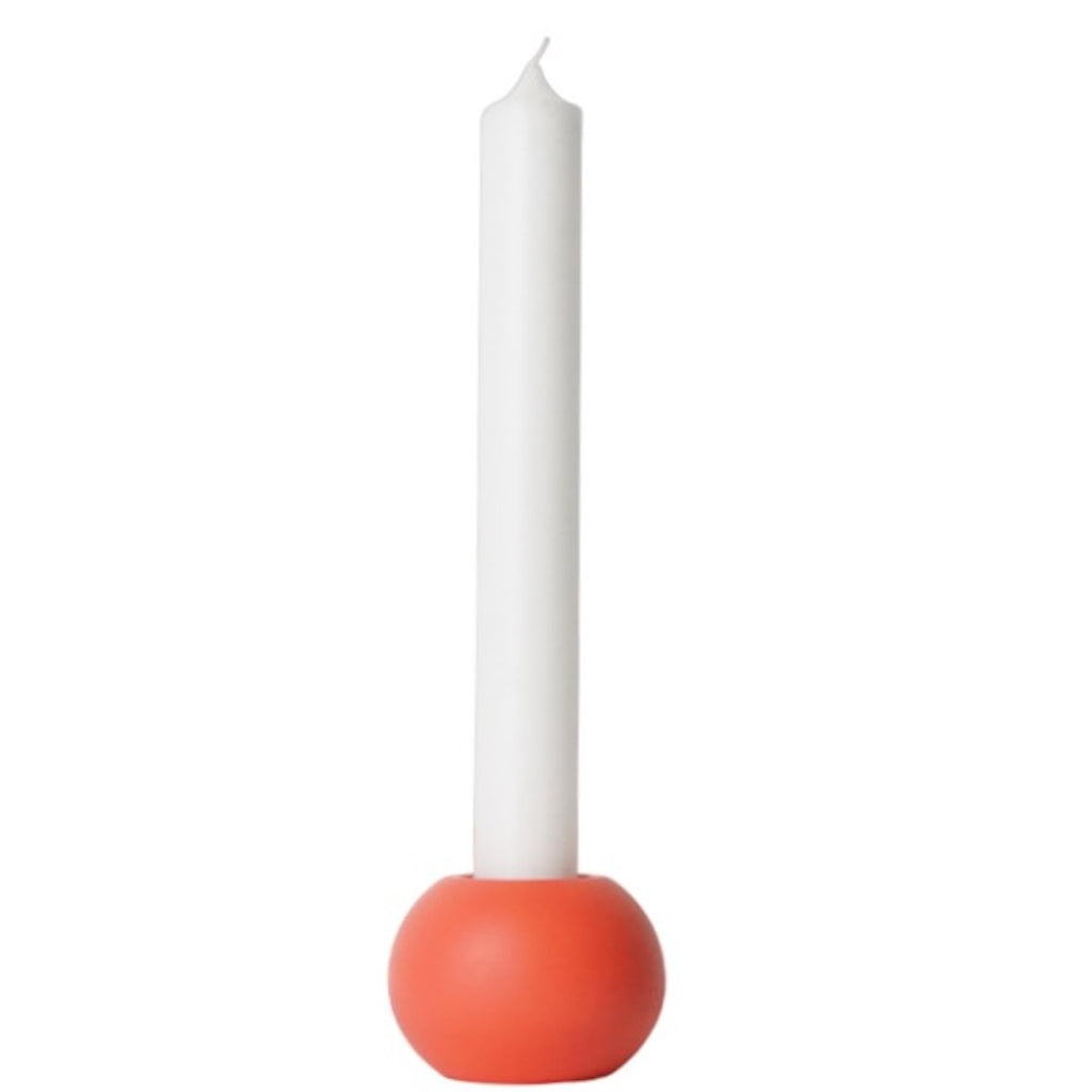 LEMON LILY Candleholder mini 2-in-1 Multifunctional 2-in-1 (dinner, tea candles) Coral red