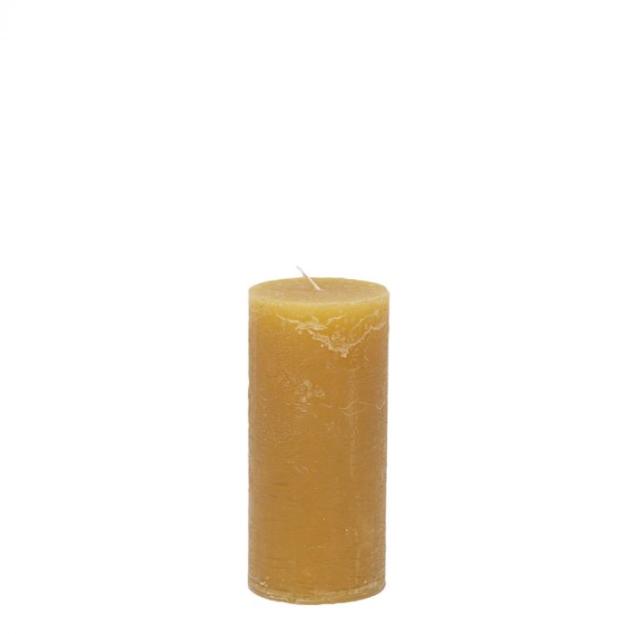 LEMON LILY Pillar candle high Candles Yellow