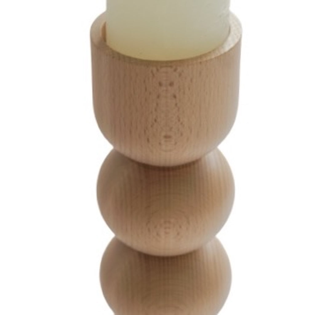 LEMON LILY Candleholder 3-in-1 high - natural Multifunctional 3-in-1 (dinner, tea, pillar candles)