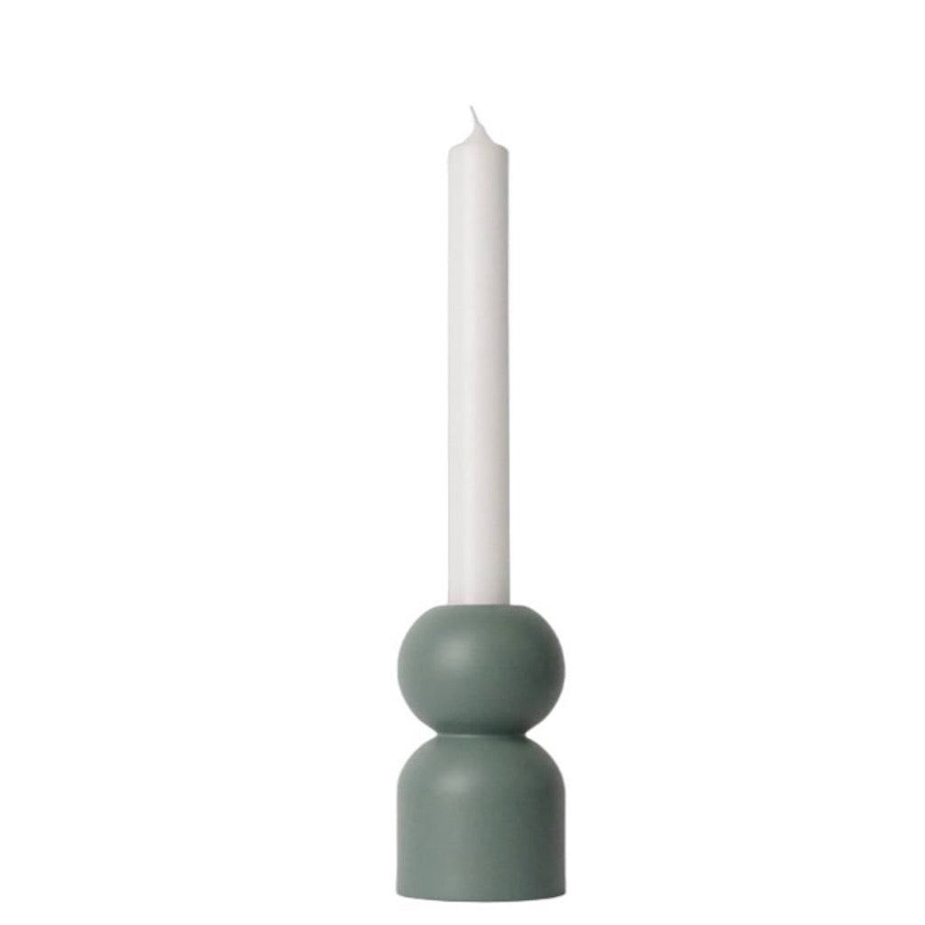 LEMON LILY Candleholder 3-in-1 low Multifunctional 3-in-1 (dinner, tea, pillar candles) Green