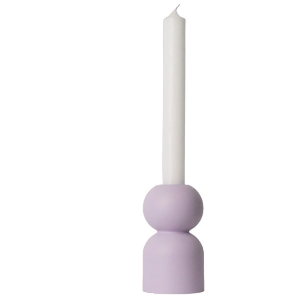 LEMON LILY Candleholder 3-in-1 low Multifunctional 3-in-1 (dinner, tea, pillar candles) Lilac