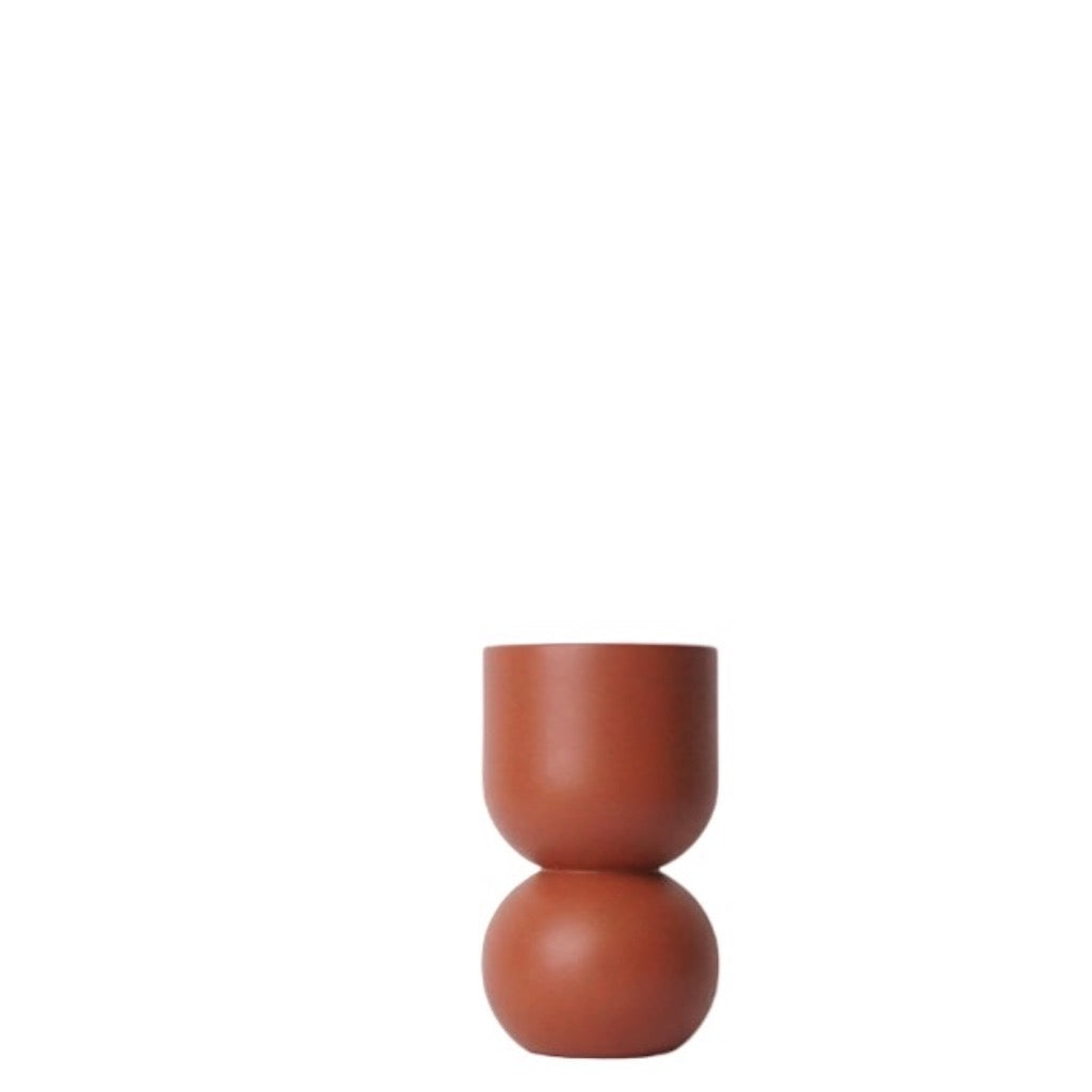LEMON LILY Candleholder 3-in-1 low Multifunctional 3-in-1 (dinner, tea, pillar candles) Terra