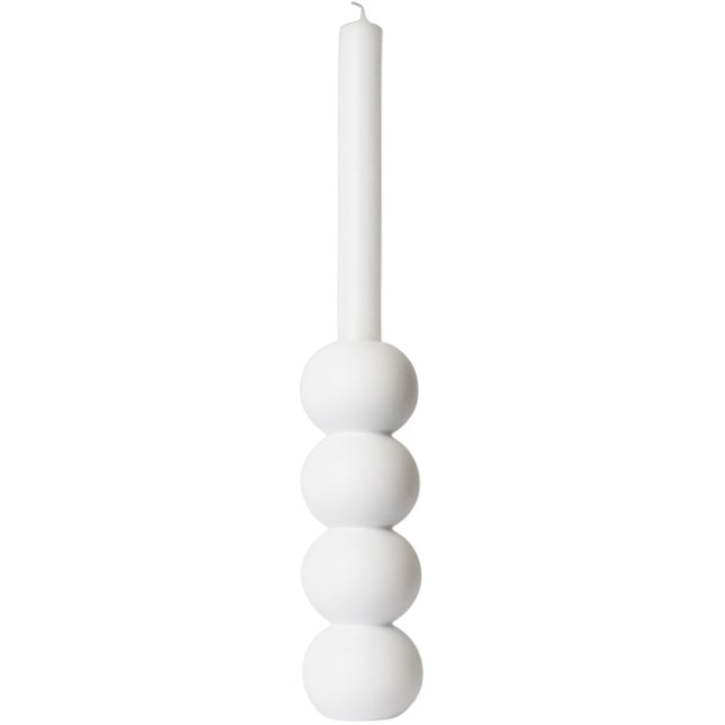 LEMON LILY Candleholder stack 2-in-1 Multifunctional 2-in-1 (dinner, tea candles) White