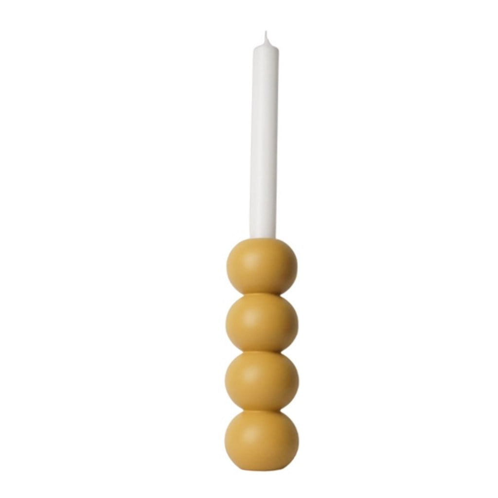 LEMON LILY Candleholder stack 2-in-1 Multifunctional 2-in-1 (dinner, tea candles) Yellow