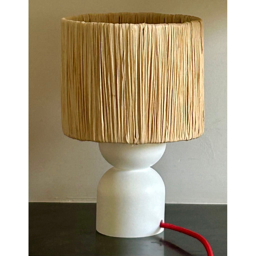 LEMON LILY Table lamp low - white / natural Table lamp Natural