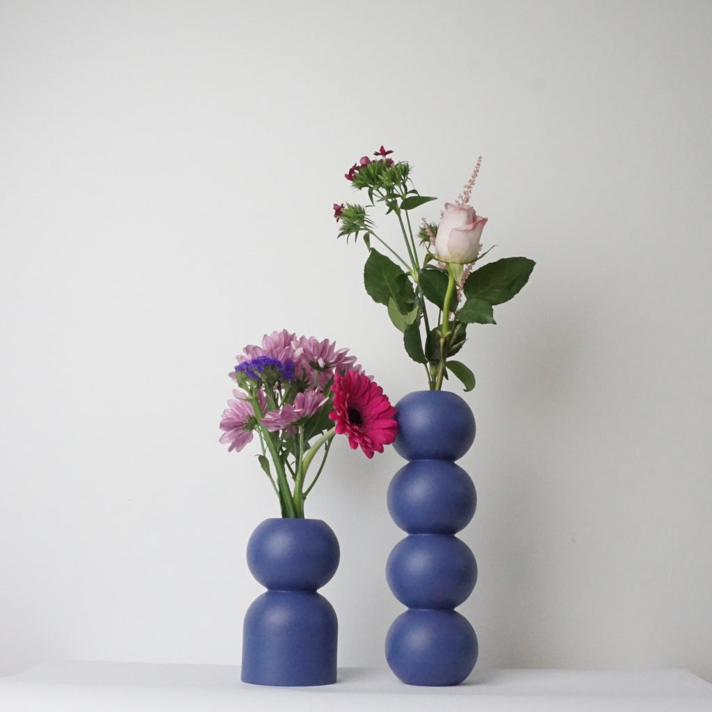 LEMON LILY Vase low Vases Blue